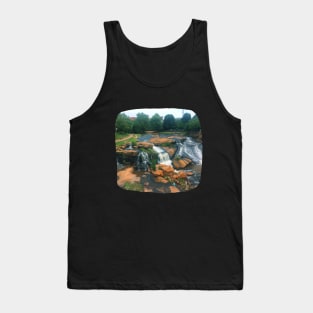 Photo of Greenville South Carolina skyline blue sky sunset USA city break Tank Top